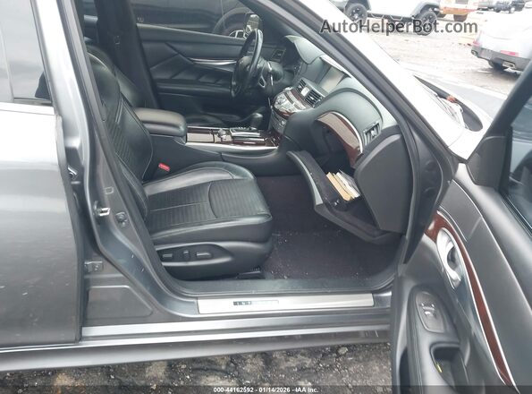 JN1BY1AP4HM740516 2017 INFINITI Q70 Серый Вид салона спереди