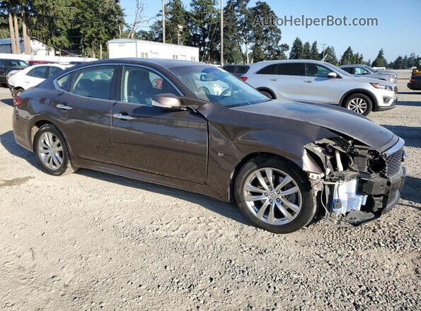JN1BY1AP8HM740602 2017 INFINITI Q70 Gray Przód prawy