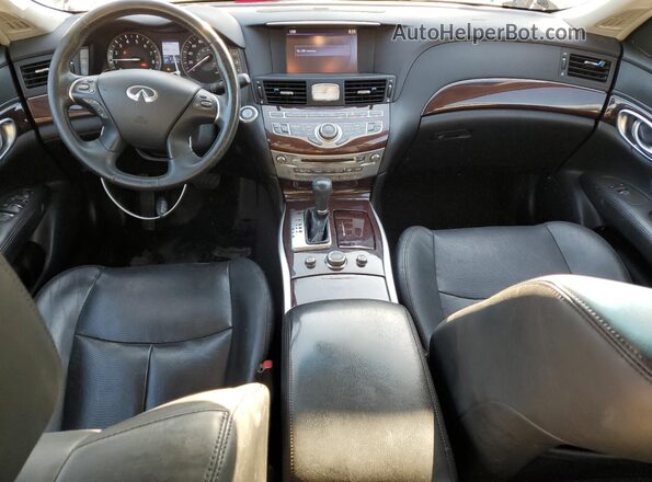 JN1BY1AP8HM740602 2017 INFINITI Q70 Gray Widok deski rozdzielczej