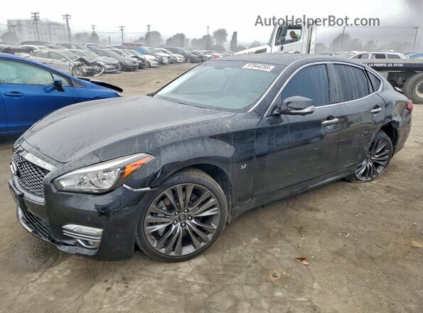 JN1BY1AP9HM741094 2017 INFINITI Q70 Черный Передняя левая четверть