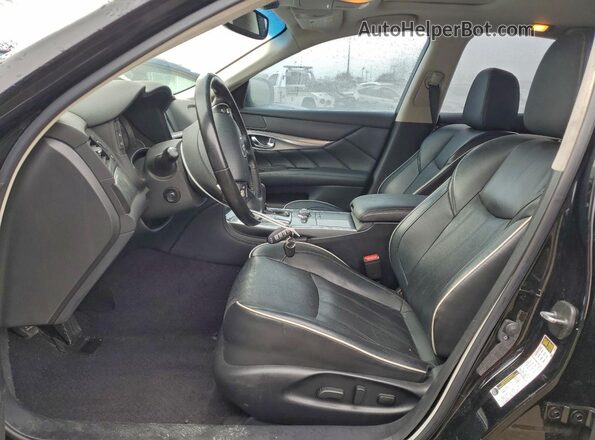 JN1BY1AP9HM741094 2017 INFINITI Q70 Черный Вид салона спереди