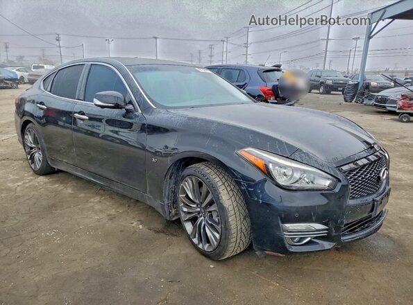 JN1BY1AP9HM741094 2017 INFINITI Q70 Черный Передняя правая четверть