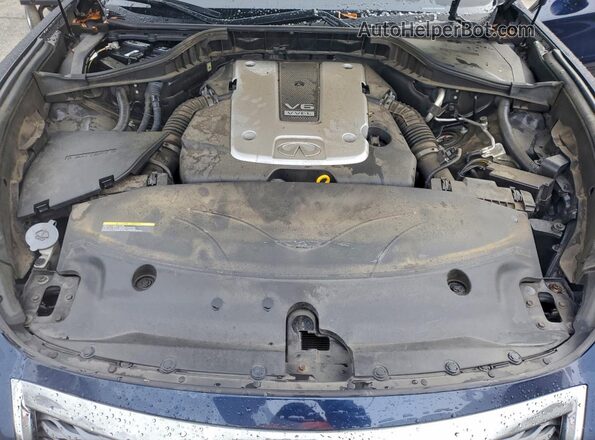 JN1BY1AR1JM220295 2018 INFINITI Q70 Синий Вид задней части салона
