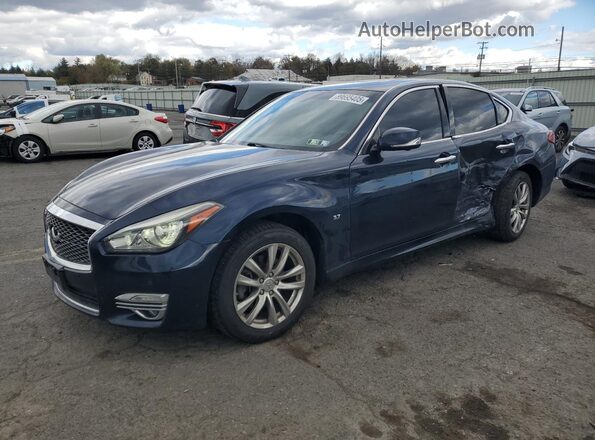JN1BY1AR4JM220047 2018 INFINITI Q70 Синий Передняя левая четверть