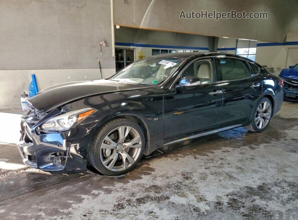 JN1BY1PP1HM170417 2017 INFINITI Q70L Черный Передняя левая четверть
