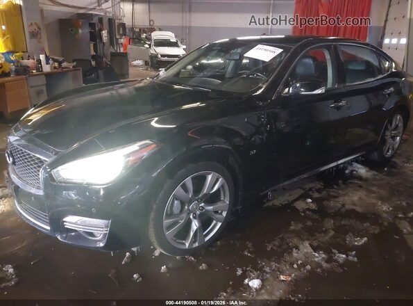 JN1BY1PPXHM170075 2017 INFINITI Q70L Черный Передняя левая четверть