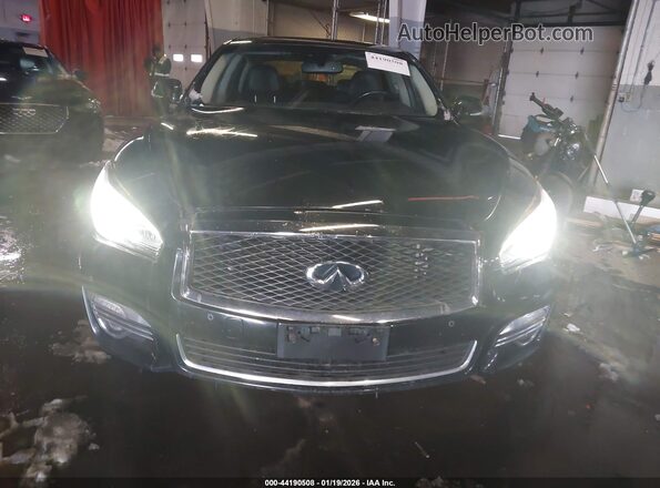 JN1BY1PPXHM170075 2017 INFINITI Q70L Черный Вид задней части салона