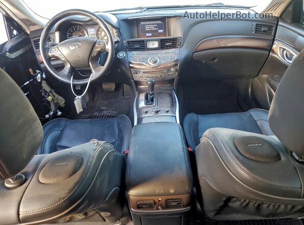 JN1BY1PR8KM725453 2019 INFINITI Q70L Черный Вид панели приборов