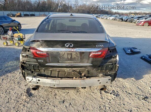 JN1BY1PR8KM725453 2019 INFINITI Q70L Черный Вид сзади