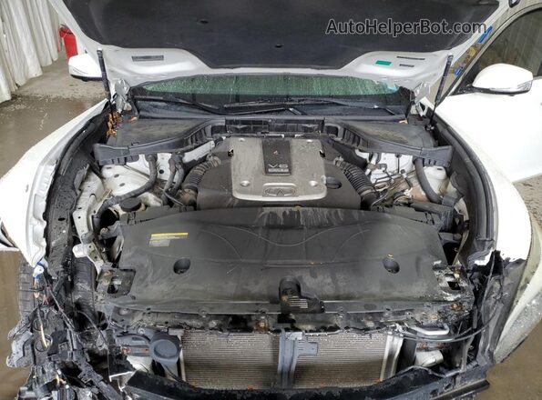 JN1BY1PR9GM720334 2016 INFINITI Q70L Белый Вид задней части салона