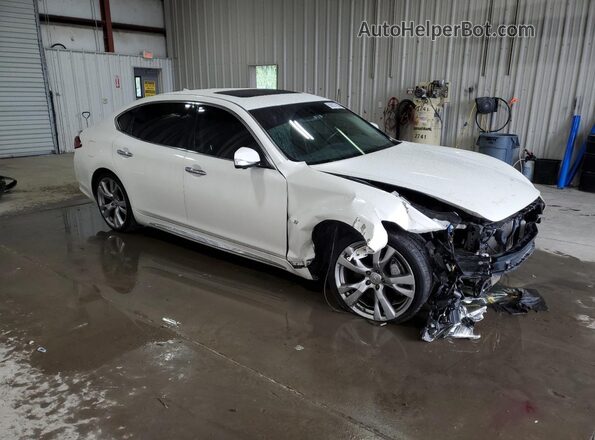 JN1BY1PR9GM720334 2016 INFINITI Q70L Белый Передняя правая четверть