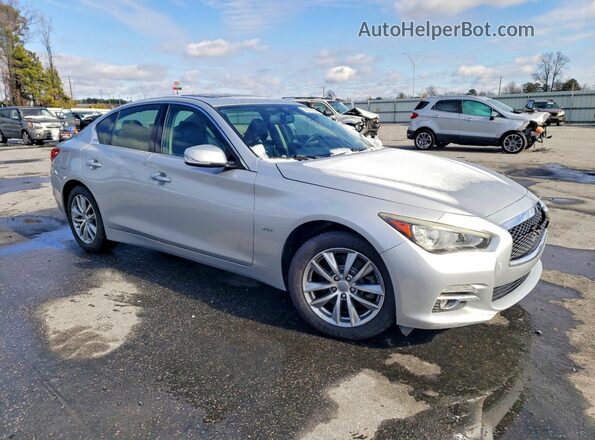 JN1CV7AP3GM201481 2016 INFINITI Q50 Серебряный Передняя правая четверть