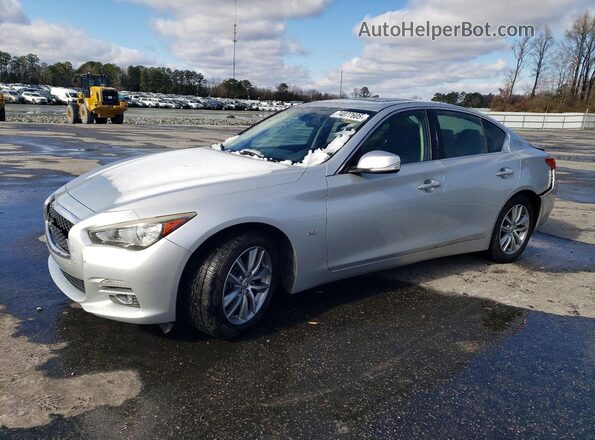 JN1CV7AP3GM201481 2016 INFINITI Q50 Серебряный Передняя левая четверть