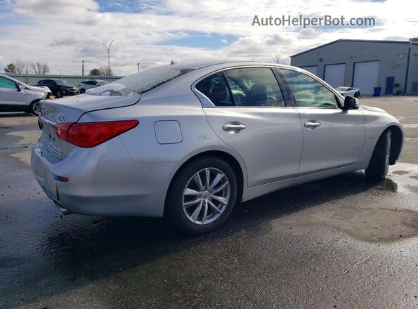 JN1CV7AP3GM201481 2016 INFINITI Q50 Серебряный Задняя правая четверть