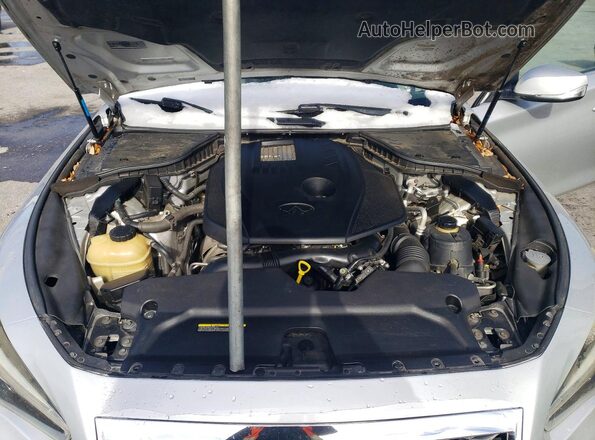 JN1CV7AP3GM201481 2016 INFINITI Q50 Серебряный Вид задней части салона