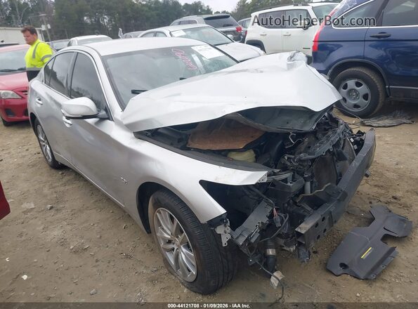 JN1CV7APXHM642090 2017 INFINITI Q50 Silver Przód prawy