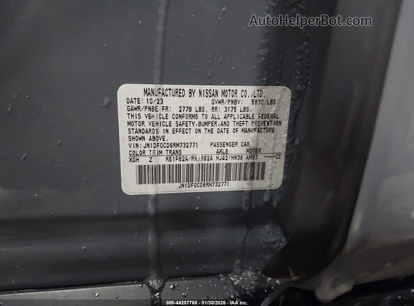 JN1DF0CD6RM732771 2024 NISSAN ARIYA Gray Vista del compartimento del motor
