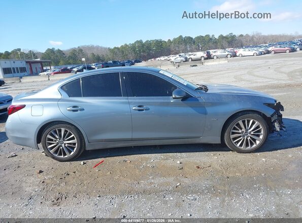 JN1EV7AP1JM351668 2018 INFINITI Q50 Синий Вид задней части салона