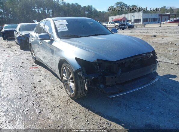 JN1EV7AP1JM351668 2018 INFINITI Q50 Синий Передняя правая четверть