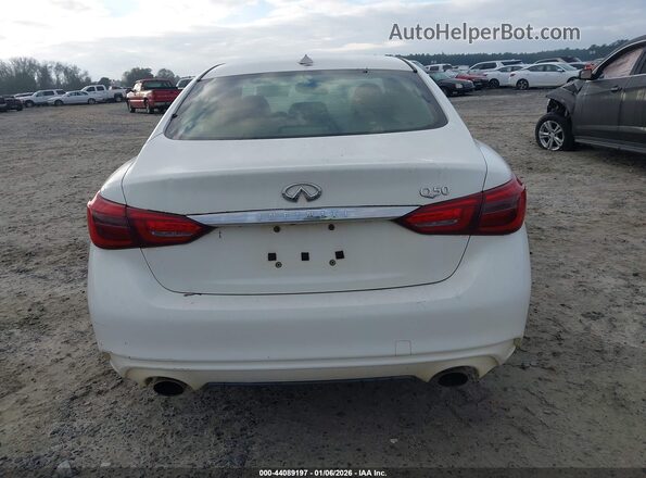 JN1EV7AP3JM360050 2018 INFINITI Q50 White 