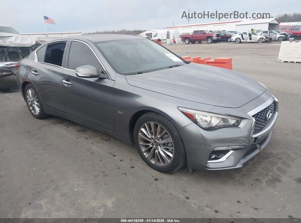 JN1EV7AP5KM516736 2019 INFINITI Q50 Серый Передняя правая четверть