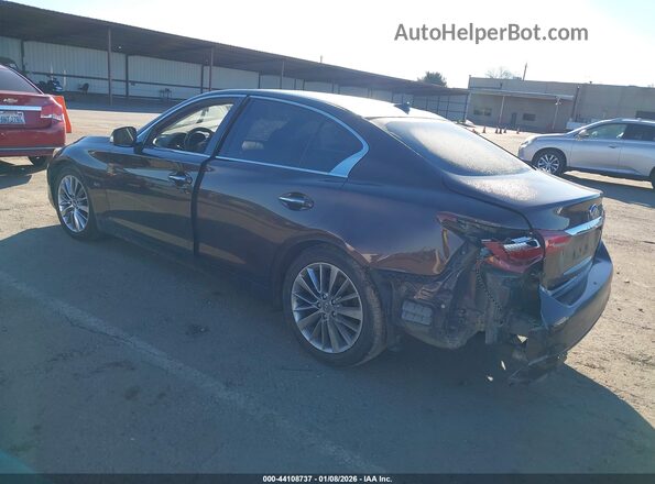 JN1EV7AP7JM353537 2018 INFINITI Q50 Коричневый Задняя левая четверть