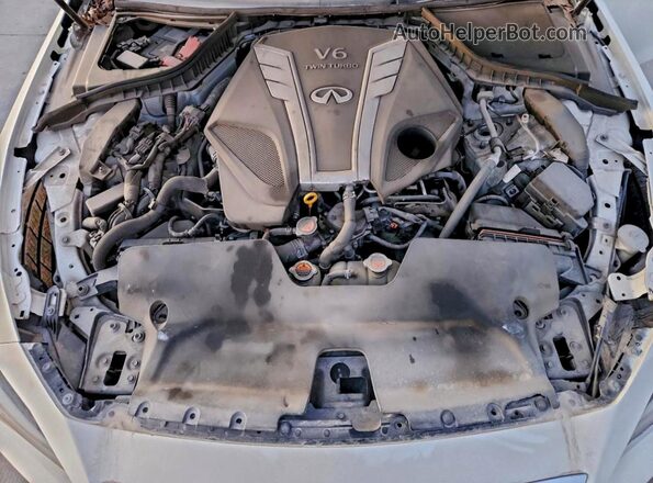 JN1EV7APXHM737757 2017 INFINITI Q50 Белый Вид задней части салона
