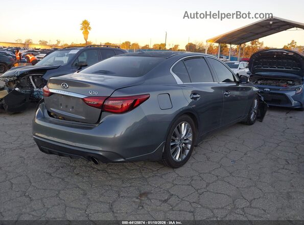 JN1EV7APXKM514237 2019 INFINITI Q50 Серый Задняя правая четверть