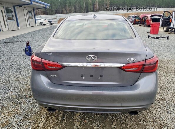 JN1EV7AR0JM442612 2018 INFINITI Q50 Серый Вид сзади