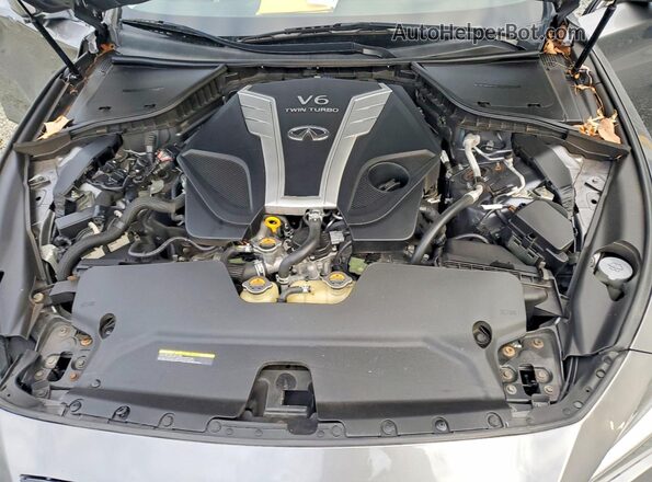 JN1EV7AR0JM442612 2018 INFINITI Q50 Серый Вид задней части салона