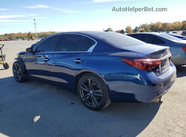 JN1EV7AR2KM590925 2019 INFINITI Q50 Синий Задняя левая четверть