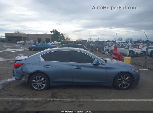 JN1EV7AR4HM832803 2017 INFINITI Q50 Синий Вид задней части салона