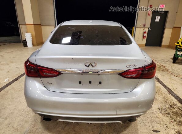JN1EV7AR8JM445208 2018 INFINITI Q50 Серебряный Вид сзади