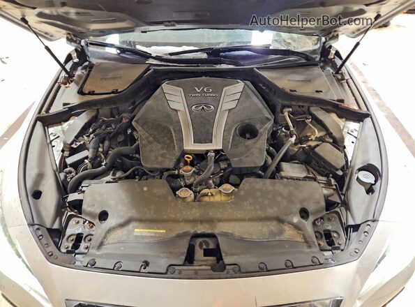 JN1EV7AR8JM445208 2018 INFINITI Q50 Серебряный Вид задней части салона