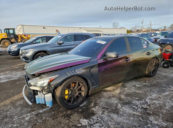 JN1EV7AR9HM840170 2017 INFINITI Q50 Двухцветный Передняя левая четверть