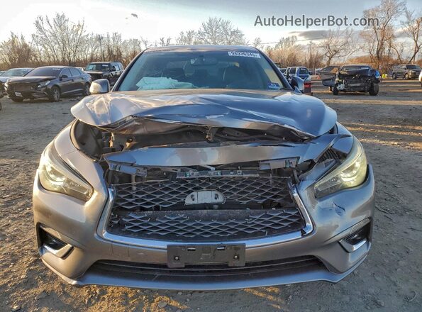 JN1EV7ARXJM435067 2018 INFINITI Q50 Gray Вид спереду