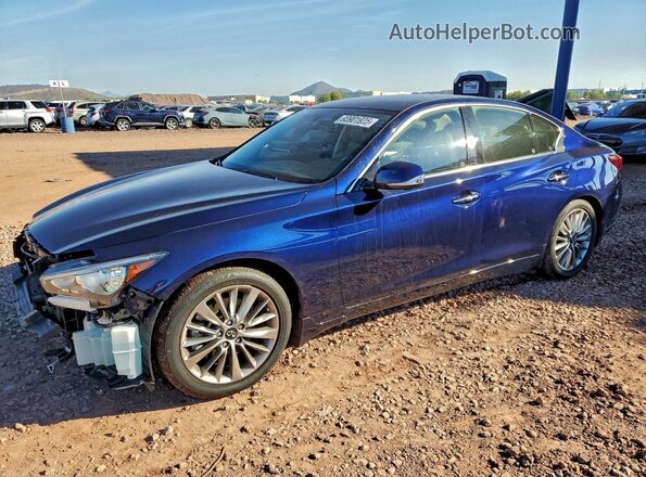 JN1EV7BP3RM600482 2024 INFINITI Q50 Синий Передняя левая четверть