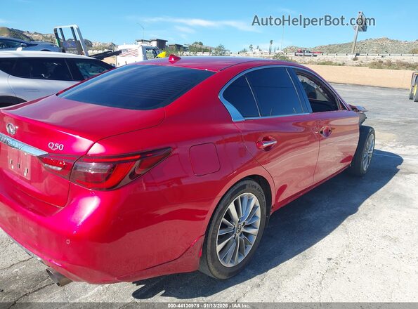 JN1EV7BP9MM701017 2021 INFINITI Q50 Красный Панорамный вид салона 360°