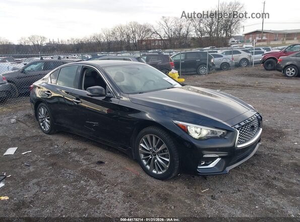 JN1EV7BR7NM341295 2022 INFINITI Q50 Черный Вид задней части салона