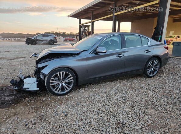 JN1EV7CPXMM702188 2021 INFINITI Q50 Серый Передняя левая четверть