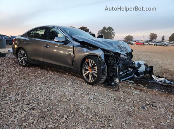 JN1EV7CPXMM702188 2021 INFINITI Q50 Серый Передняя правая четверть