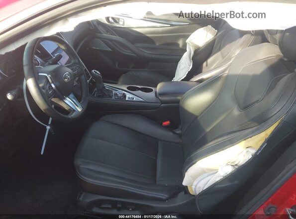 JN1EV7KK8MM410707 2021 INFINITI Q60 Red Widok wnętrza z przodu