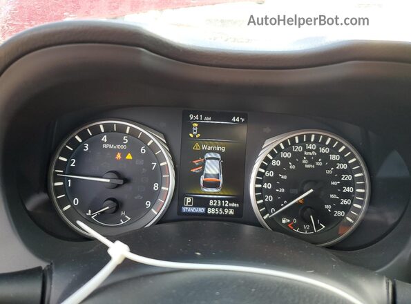 JN1FV7AR3JM481148 2018 INFINITI Q50 Красный Вид щитка приборов
