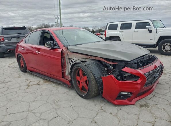 JN1FV7AR9HM871343 2017 INFINITI Q50 Red Front right