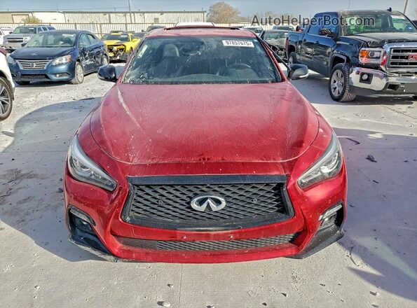 JN1FV7DP9NM370295 2022 INFINITI Q50 Red Vista frontal