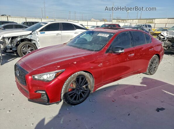 JN1FV7DP9NM370295 2022 INFINITI Q50 Red Vista tres cuartos delantera izquierda