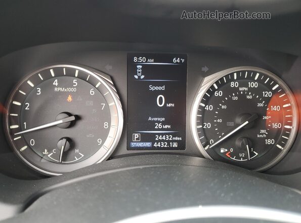 JN1FV7DPXPM570119 2023 INFINITI Q50 Черный Вид щитка приборов