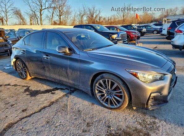 JN1FV7DR1MM880169 2021 INFINITI Q50 Серебряный Передняя правая четверть