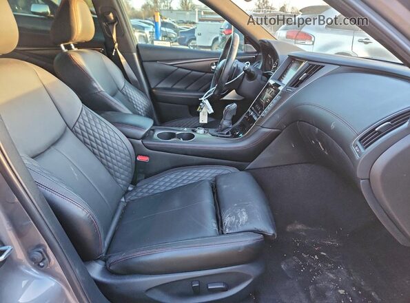 JN1FV7DR1MM880169 2021 INFINITI Q50 Серебряный Вид салона спереди