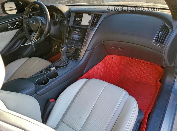 JN1FV7LK5MM530032 2021 INFINITI Q60 Gray Widok deski rozdzielczej
